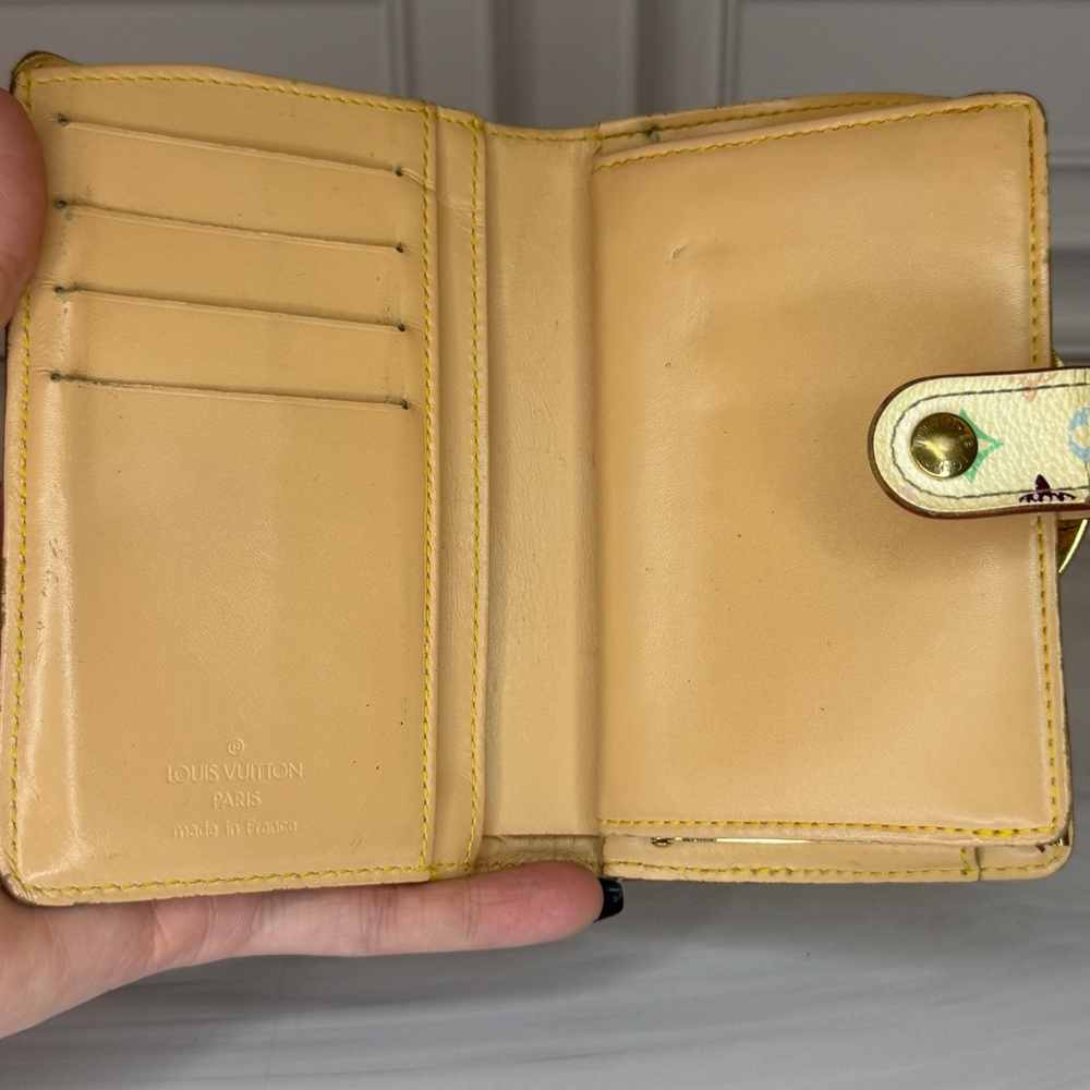 Louis Vuitton x Murakami Multicolor Kisslock Wallet | Vintage | Full Inclusion - Picture 10 of 12